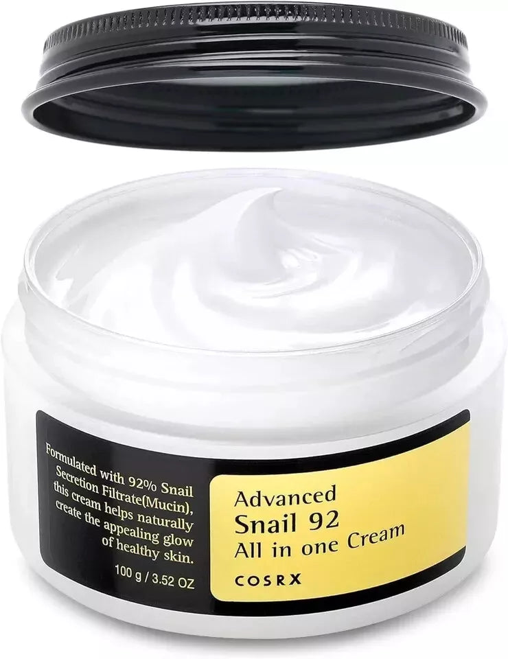 COSRX Snail 92 All-in-One Cream | Korean Moisturizer for Damaged & Sensitive Skin – 100ml