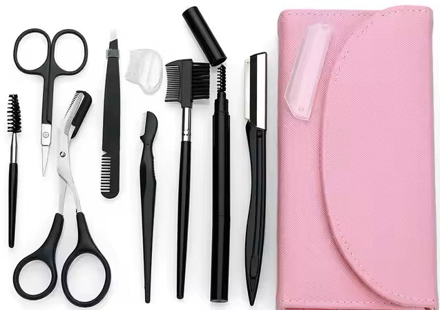 Eyebrow Kit & Face Exfoliating Dermaplaning Tools Multipurpose Beauty Set Womens