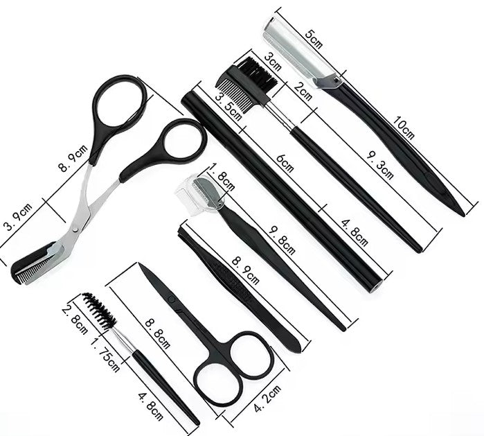 Eyebrow Kit & Face Exfoliating Dermaplaning Tools Multipurpose Beauty Set Womens