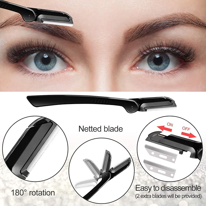 Eyebrow Kit & Face Exfoliating Dermaplaning Tools Multipurpose Beauty Set Womens