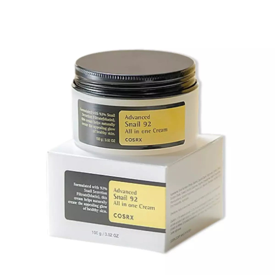 COSRX Snail 92 All-in-One Cream | Korean Moisturizer for Damaged &amp; Sensitive Skin – 100ml