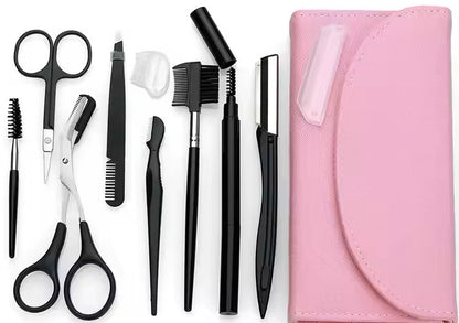 Eyebrow Kit &amp; Face Exfoliating Dermaplaning Tools Multipurpose Beauty Set Womens
