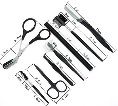 Eyebrow Kit &amp; Face Exfoliating Dermaplaning Tools Multipurpose Beauty Set Womens