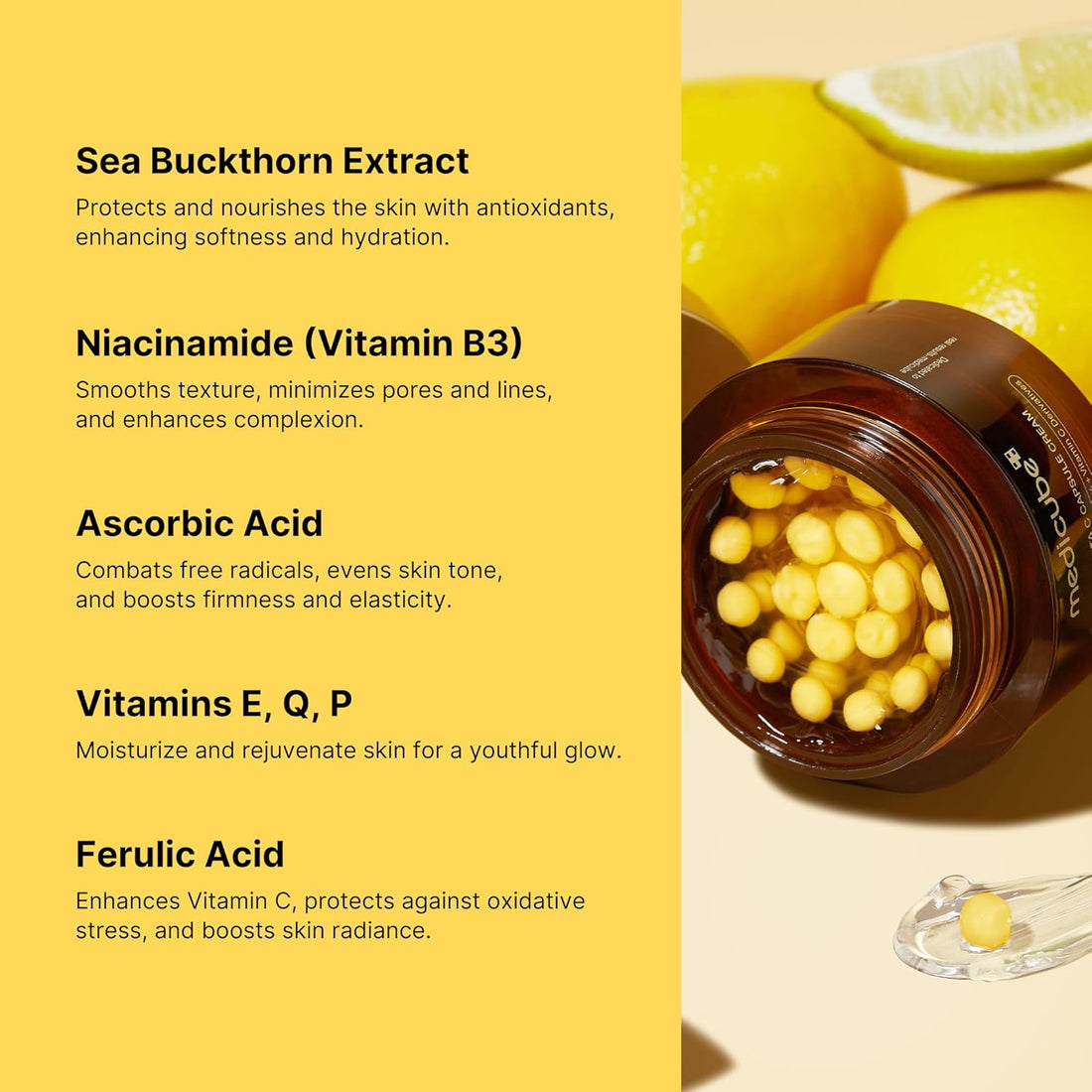 Medicube Deep Vitamin C Golden Capsule Face Moisturizer Transparent GelHydration