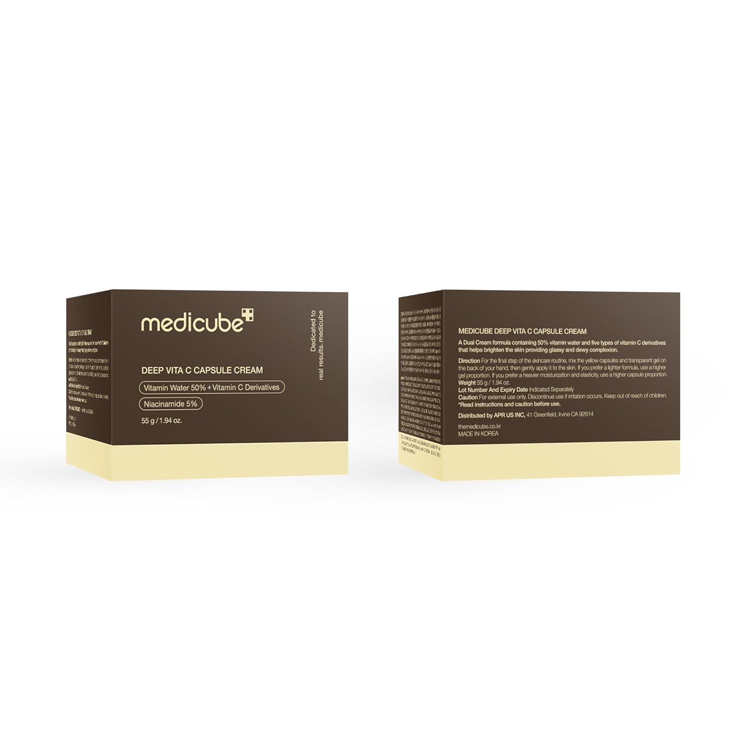 Medicube Deep Vitamin C Golden Capsule Face Moisturizer Transparent GelHydration