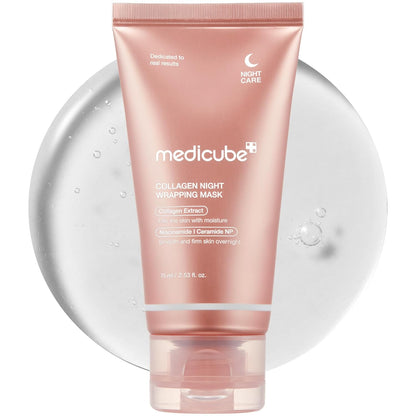 Medicube Collagen Night Wrapping Mask 75ml | Korean Peeling &amp; Firming Sleep Mask