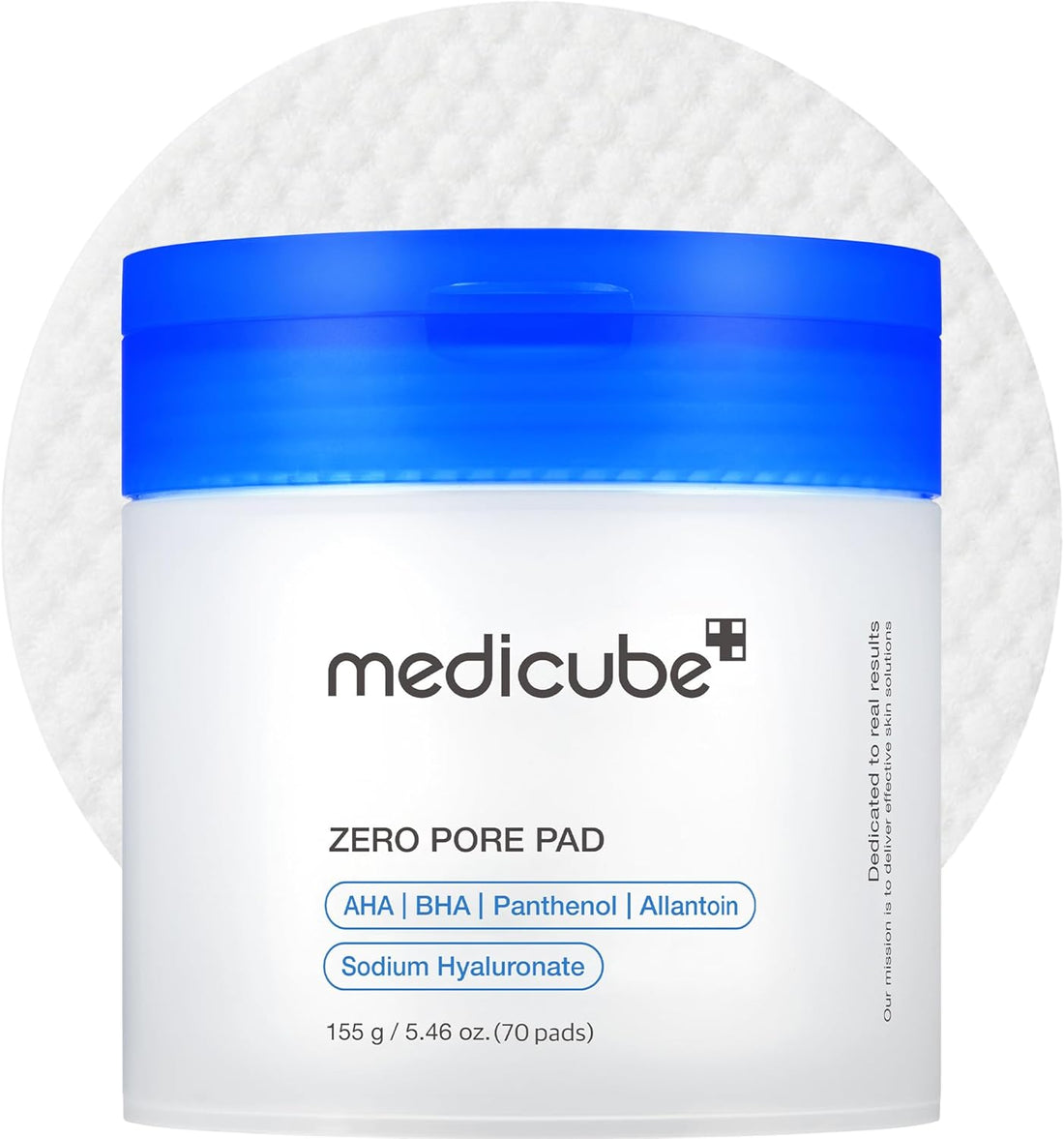 Medicube Dual-Textured Zero Pore Pads 2.0 | Gentle Daily Exfoliating Toner Wipes