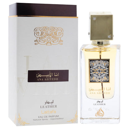 Lattafa Ana Abiyedh Leather 2.0 oz EDP | Unisex Arabic Scent | Long-Lasting Fragrance