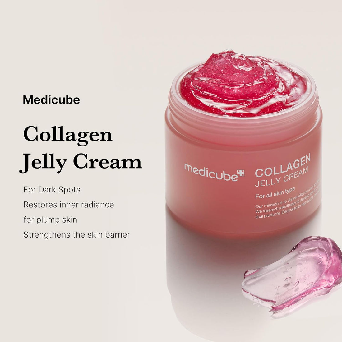 Medicube Collagen Jelly Cream | Niacinamide + Freeze-Dried Hydrolysed Collagen | Anti-Aging Moisturizer