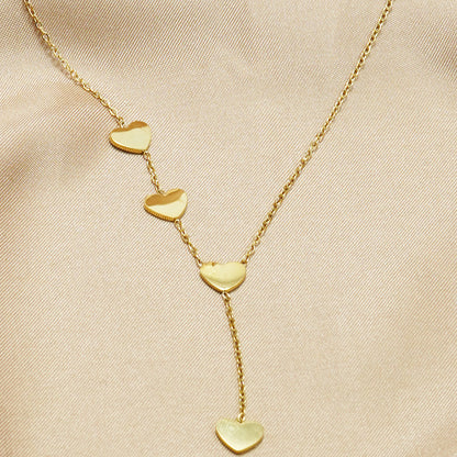 Lxalry 18K Gold Plated Celestial Necklace   Butterfly &amp; Heart Charm Stainless Steel Jewelry  Skin Safe Hypoallergenic Gift For Women Wife Mom Romantic Everyday  Wedding Glow